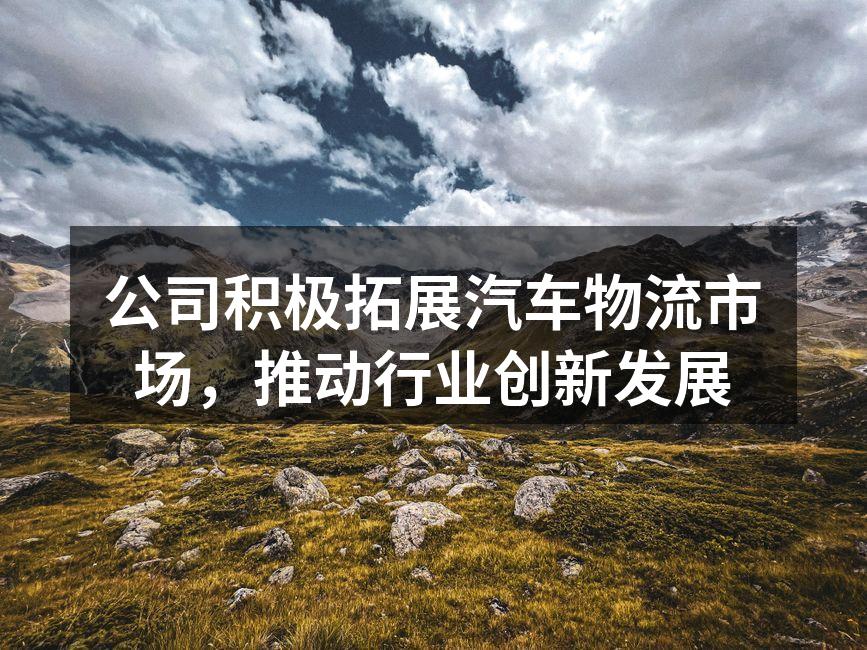 公司在汽车物流市场的拓展活动